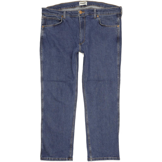 Wrangler Greensboro Men Blue Straight Regular Stretch Jeans W38 L29