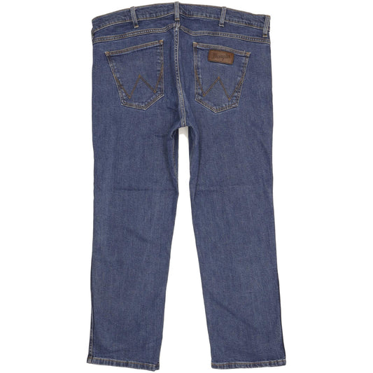 Wrangler Greensboro Men Blue Straight Regular Stretch Jeans W38 L29