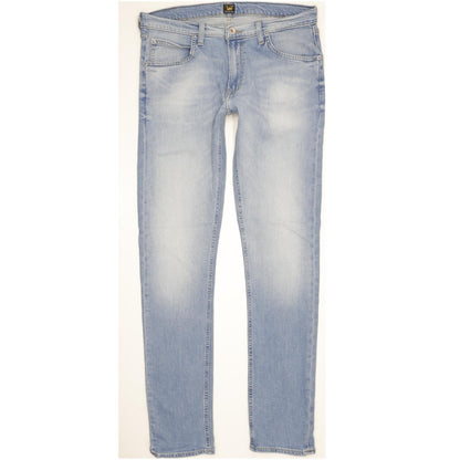 Lee Luke Men Blue Skinny Slim Stretch Jeans W33 L34