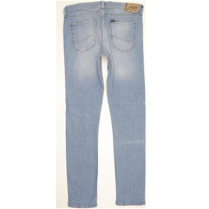 Lee Luke Men Blue Skinny Slim Stretch Jeans W33 L34
