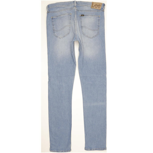 Lee Luke Men Blue Skinny Slim Stretch Jeans W33 L34