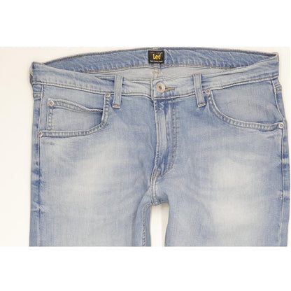Lee Luke Men Blue Skinny Slim Stretch Jeans W33 L34