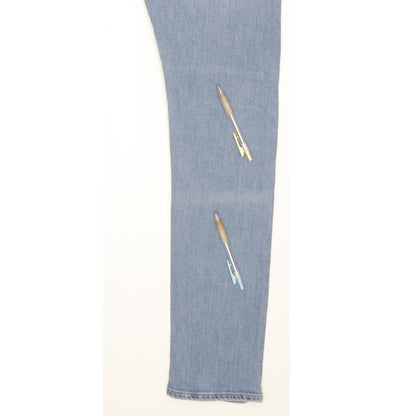 Lee Luke Men Blue Skinny Slim Stretch Jeans W33 L34