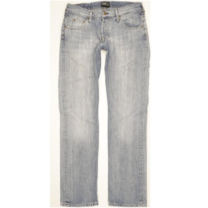 Lee Knox Men Blue Straight Regular Jeans W32 L33