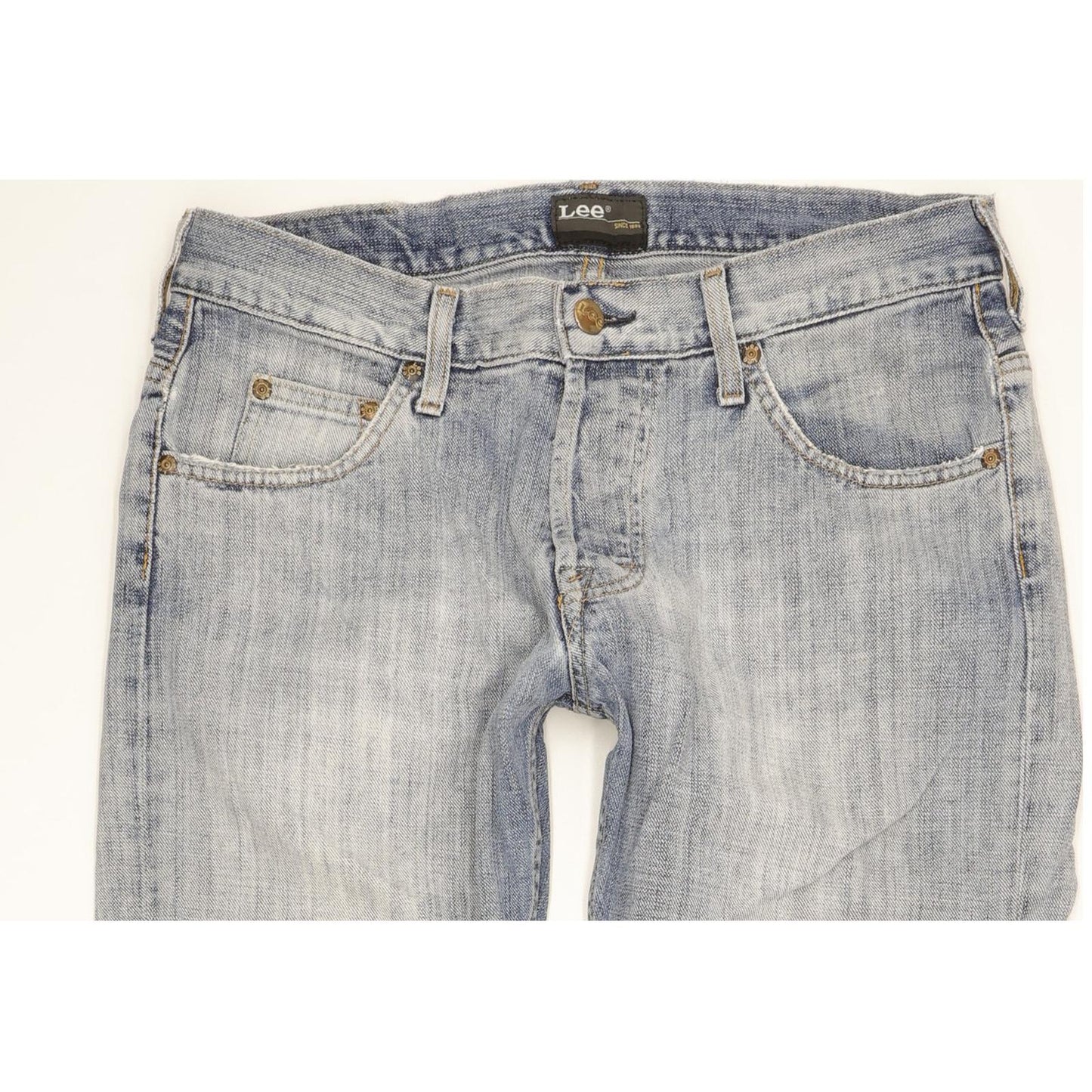 Lee Knox Men Blue Straight Regular Jeans W32 L33