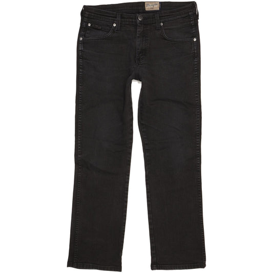 Wrangler Arizona Men Black Straight Regular Stretch Jeans W32 L29