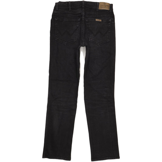 Wrangler Durable Quality Men Black Straight Regular Stretch Jeans W33 L33