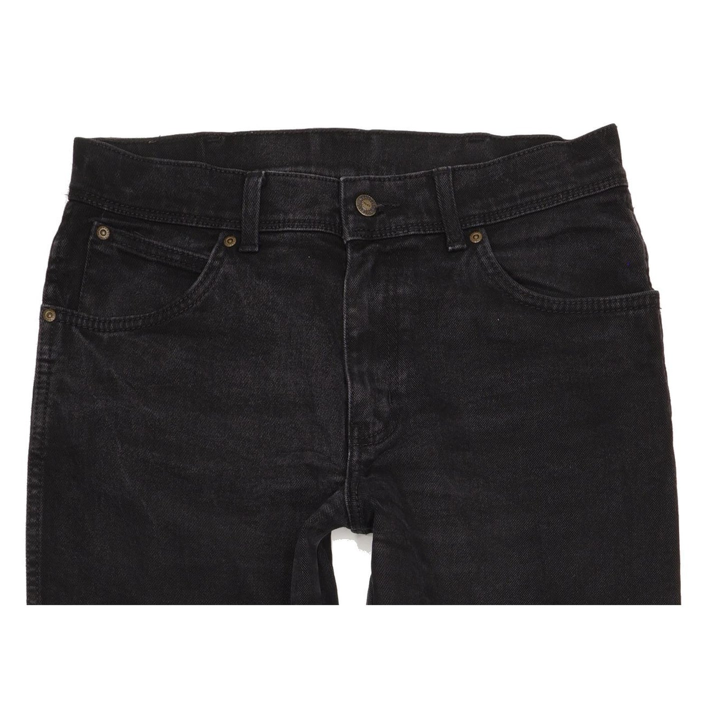 Wrangler Durable Quality Men Black Straight Regular Stretch Jeans W33 L33