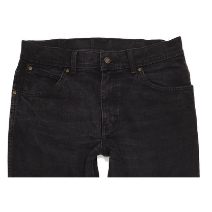Wrangler Durable Quality Men Black Straight Regular Stretch Jeans W33 L33