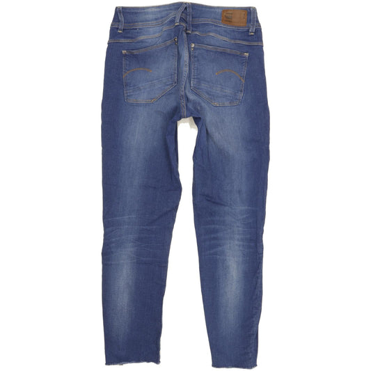 G-Star Lynn Mid Women Blue Skinny Slim Stretch Jeans W31 L27