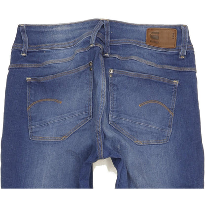 G-Star Lynn Mid Women Blue Skinny Slim Stretch Jeans W31 L27