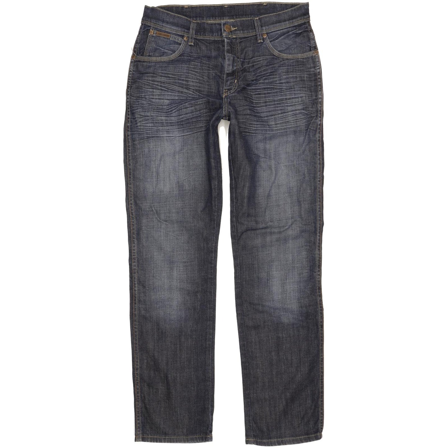 Wrangler Texas Men Blue Straight Regular Stretch Jeans W32 L32