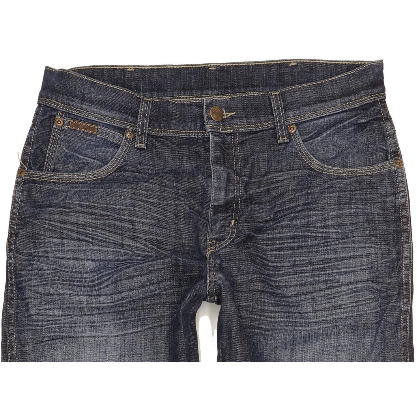 Wrangler Texas Men Blue Straight Regular Stretch Jeans W32 L32