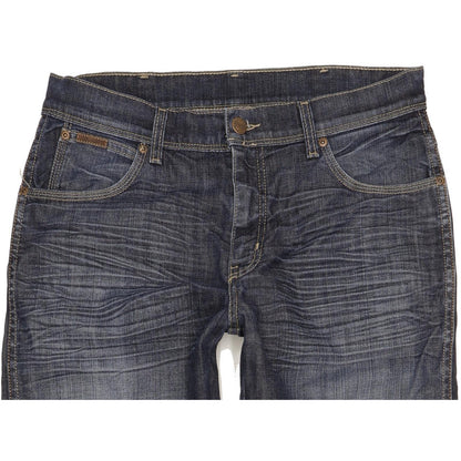 Wrangler Texas Men Blue Straight Regular Stretch Jeans W32 L32