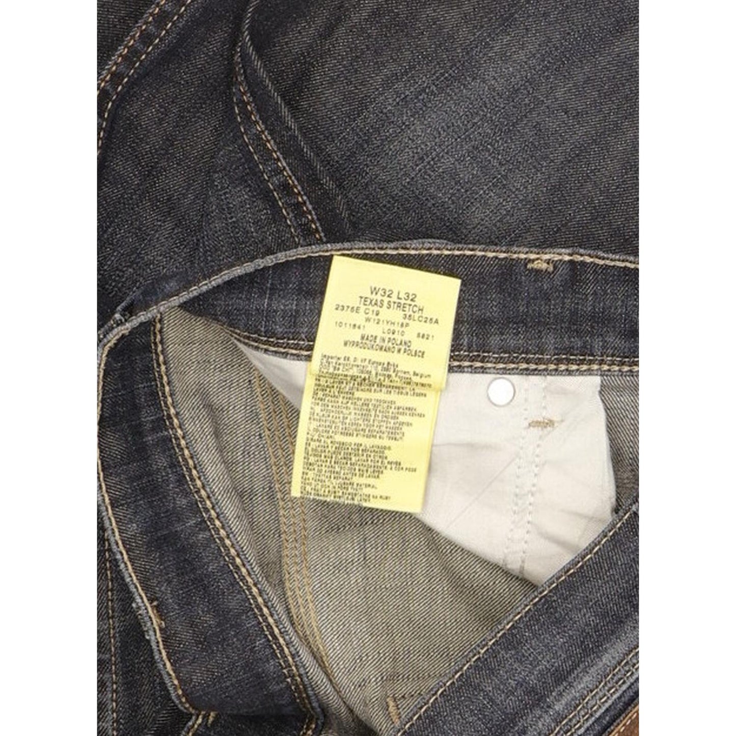 Wrangler Texas Men Blue Straight Regular Stretch Jeans W32 L32