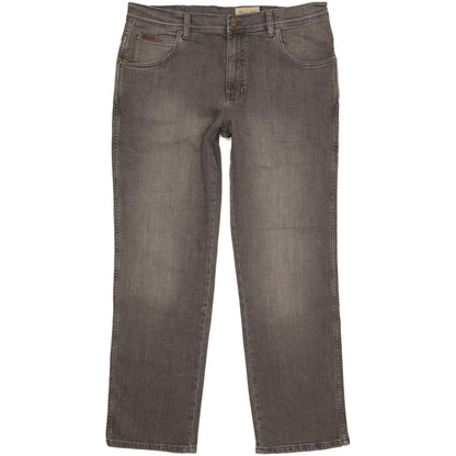 Wrangler Texas Men Grey Straight Regular Stretch Jeans W36 L30