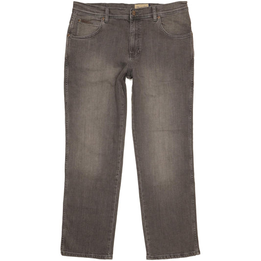 Wrangler Texas Men Grey Straight Regular Stretch Jeans W36 L30