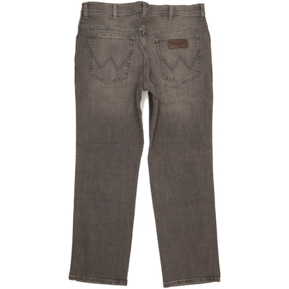 Wrangler Texas Men Grey Straight Regular Stretch Jeans W36 L30