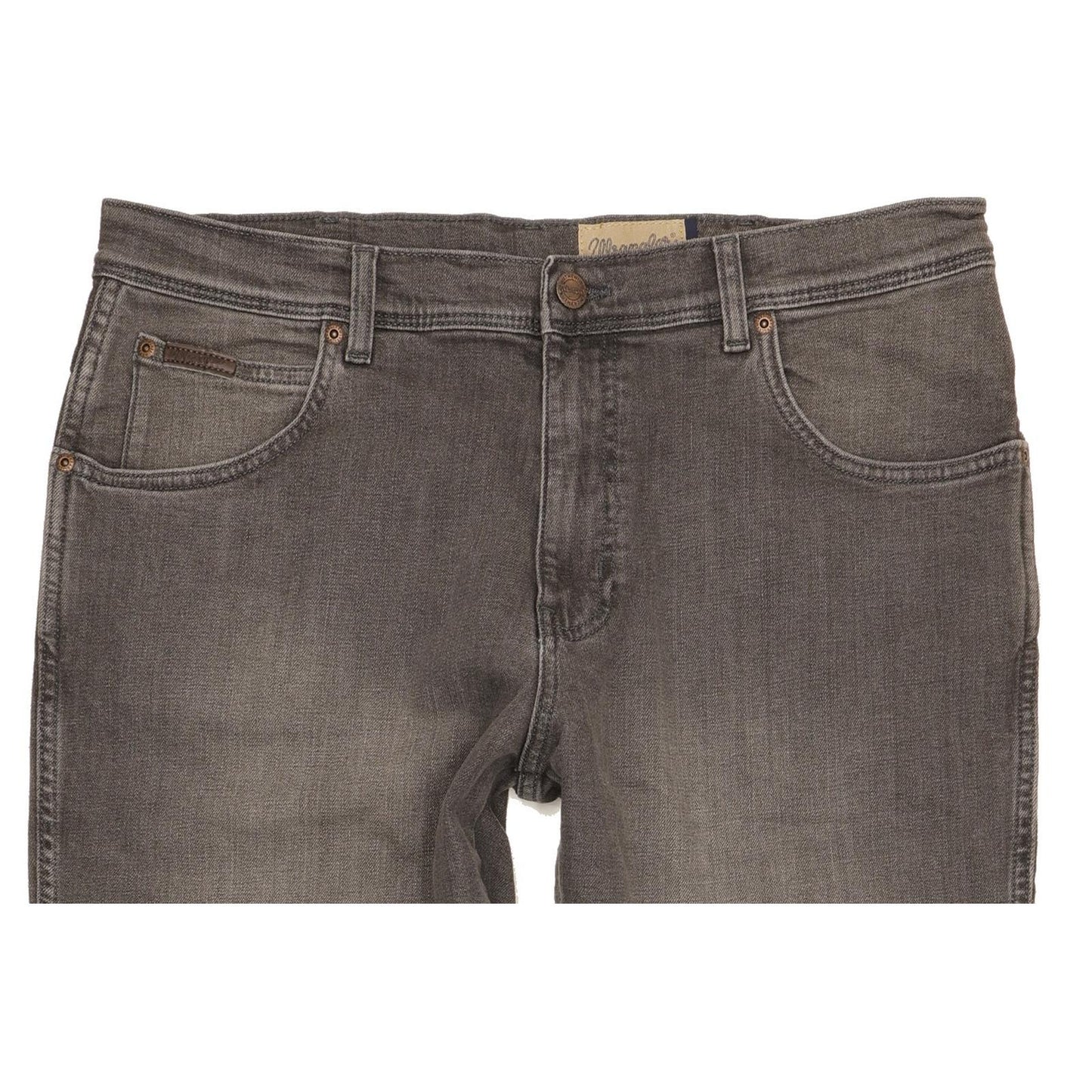 Wrangler Texas Men Grey Straight Regular Stretch Jeans W36 L30