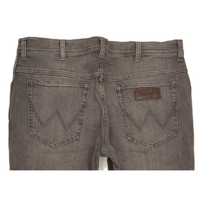 Wrangler Texas Men Grey Straight Regular Stretch Jeans W36 L30