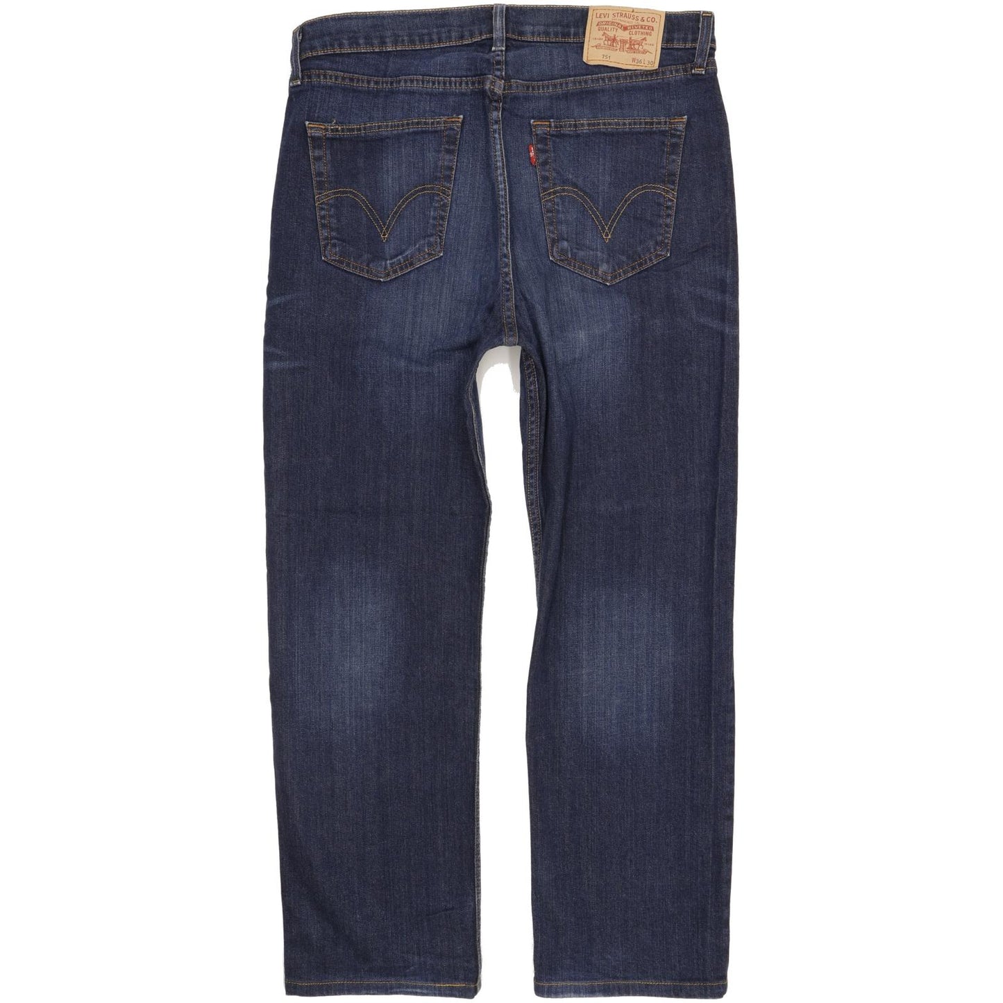 Levi's 751 Men Blue Straight Regular Stretch Jeans W36 L29