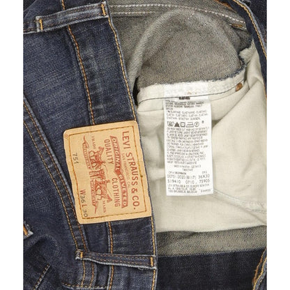 Levi's 751 Men Blue Straight Regular Stretch Jeans W36 L29