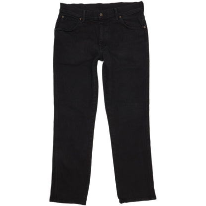 Wrangler Men Black Straight Regular Jeans W34 L31