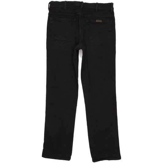 Wrangler Men Black Straight Regular Jeans W34 L31