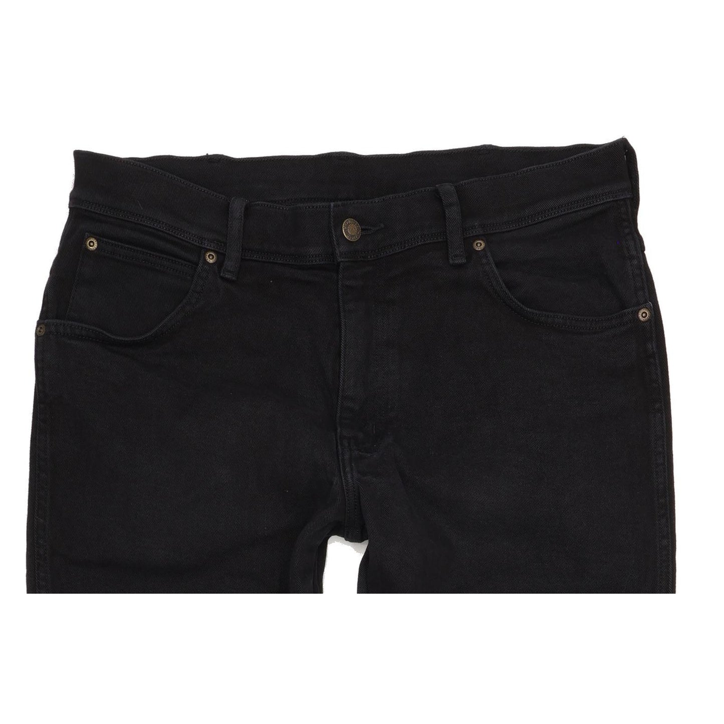 Wrangler Men Black Straight Regular Jeans W34 L31