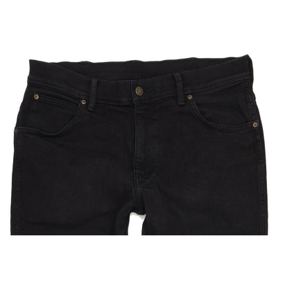 Wrangler Men Black Straight Regular Jeans W34 L31