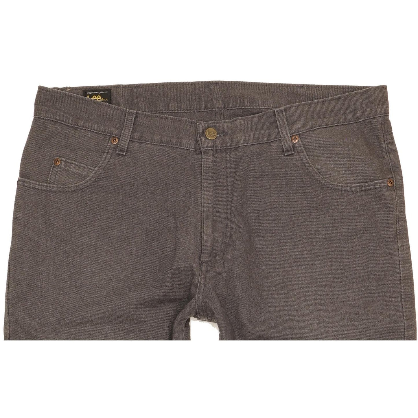 Lee Brooklyn Men Grey Straight Regular Jeans W38 L29