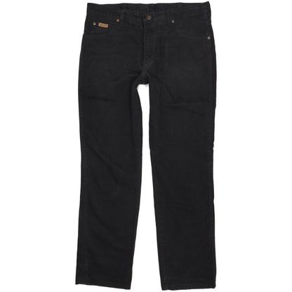 Wrangler Texas Men Black Straight Regular Jeans W36 L32