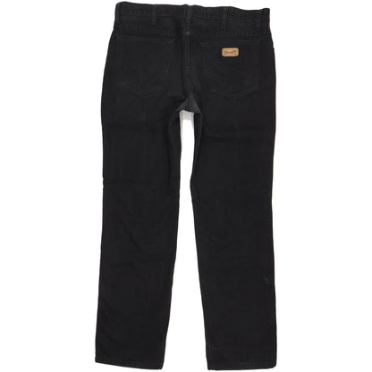 Wrangler Texas Men Black Straight Regular Jeans W36 L32