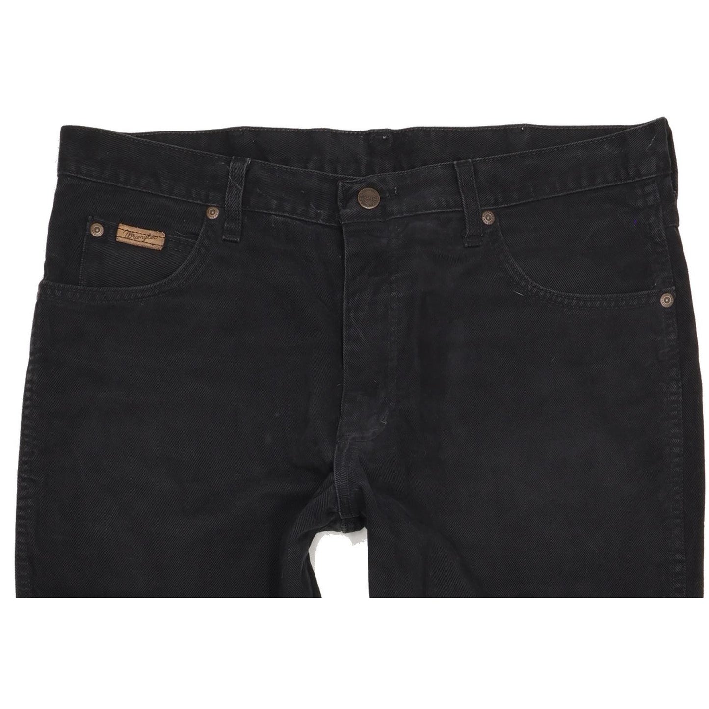 Wrangler Texas Men Black Straight Regular Jeans W36 L32