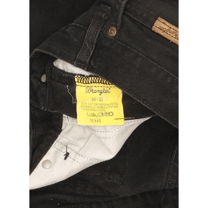 Wrangler Texas Men Black Straight Regular Jeans W36 L32
