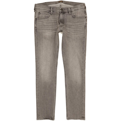 Lee Luke Men Grey Skinny Slim Stretch Jeans W32 L30