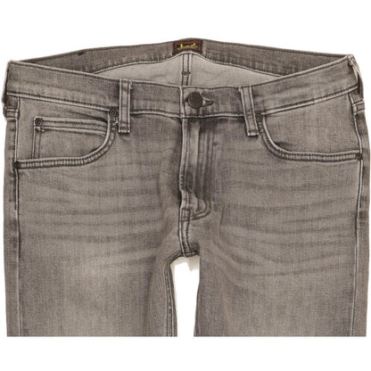 Lee Luke Men Grey Skinny Slim Stretch Jeans W32 L30