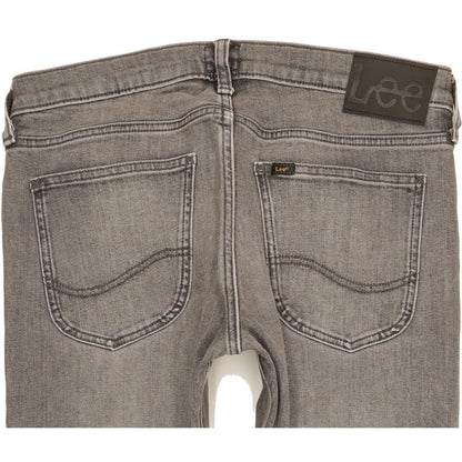 Lee Luke Men Grey Skinny Slim Stretch Jeans W32 L30