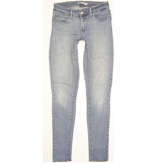 Levi's 711 Women Blue Skinny Slim Stretch Jeans W26 L32