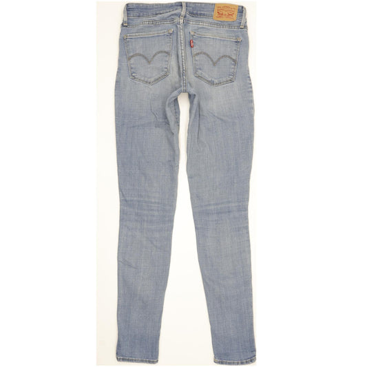 Levi's 711 Women Blue Skinny Slim Stretch Jeans W26 L32