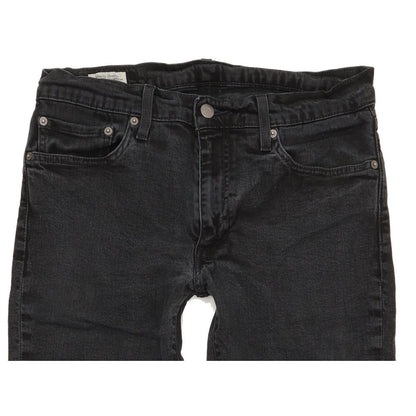 Levi's 511 Men Black Straight Slim Stretch Jeans W33 L33