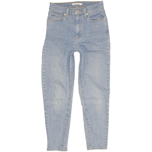 Levi's Blue Tapered Slim Stretch Jeans High Waisted W26 L27