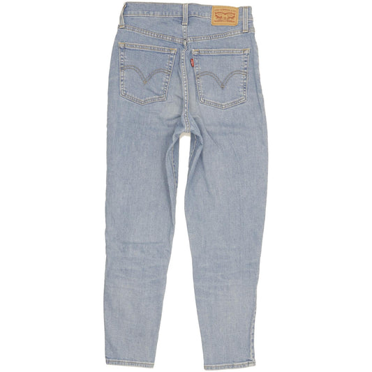 Levi's Blue Tapered Slim Stretch Jeans High Waisted W26 L27