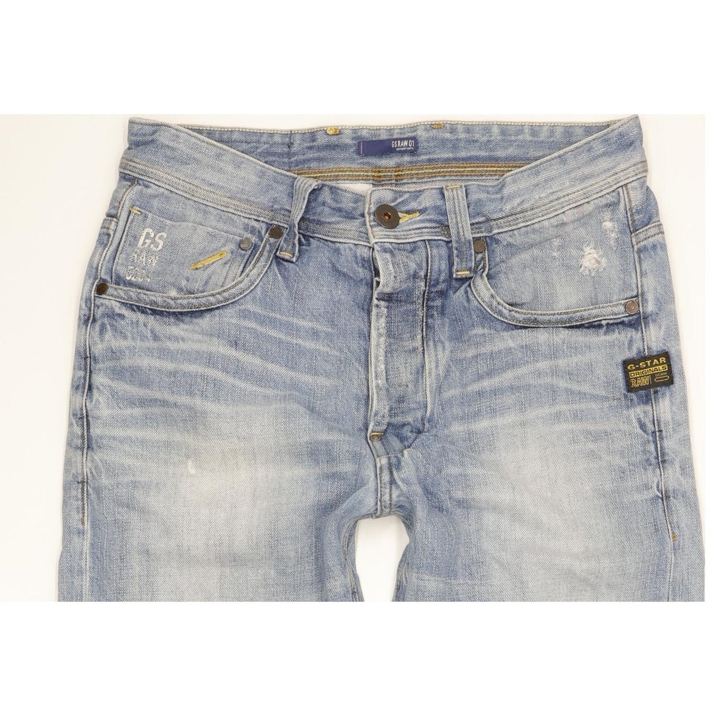G-Star Attacc Men Blue Straight Regular Jeans W30 L30