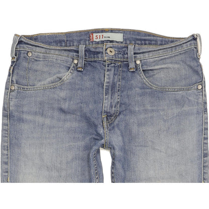 Levi's 511 Men Blue Straight Slim Stretch Jeans W32 L31