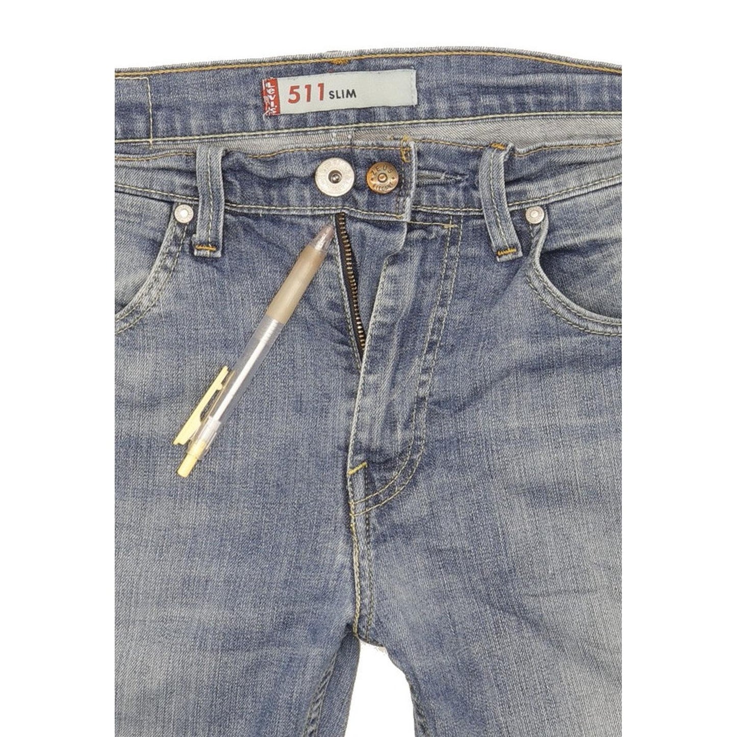 Levi's 511 Men Blue Straight Slim Stretch Jeans W32 L31