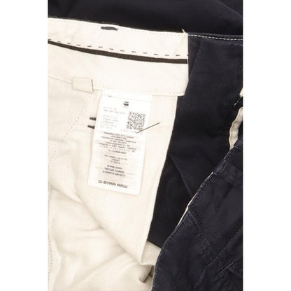 G-Star Vetar Men Navy Straight Regular Chino Stretch Jeans W34 L32