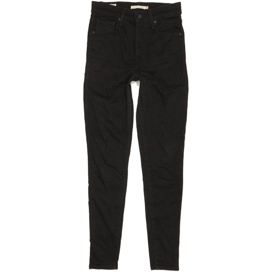 Levi's Mile Black Skinny Slim Stretch Jeans High Waisted W28 L29