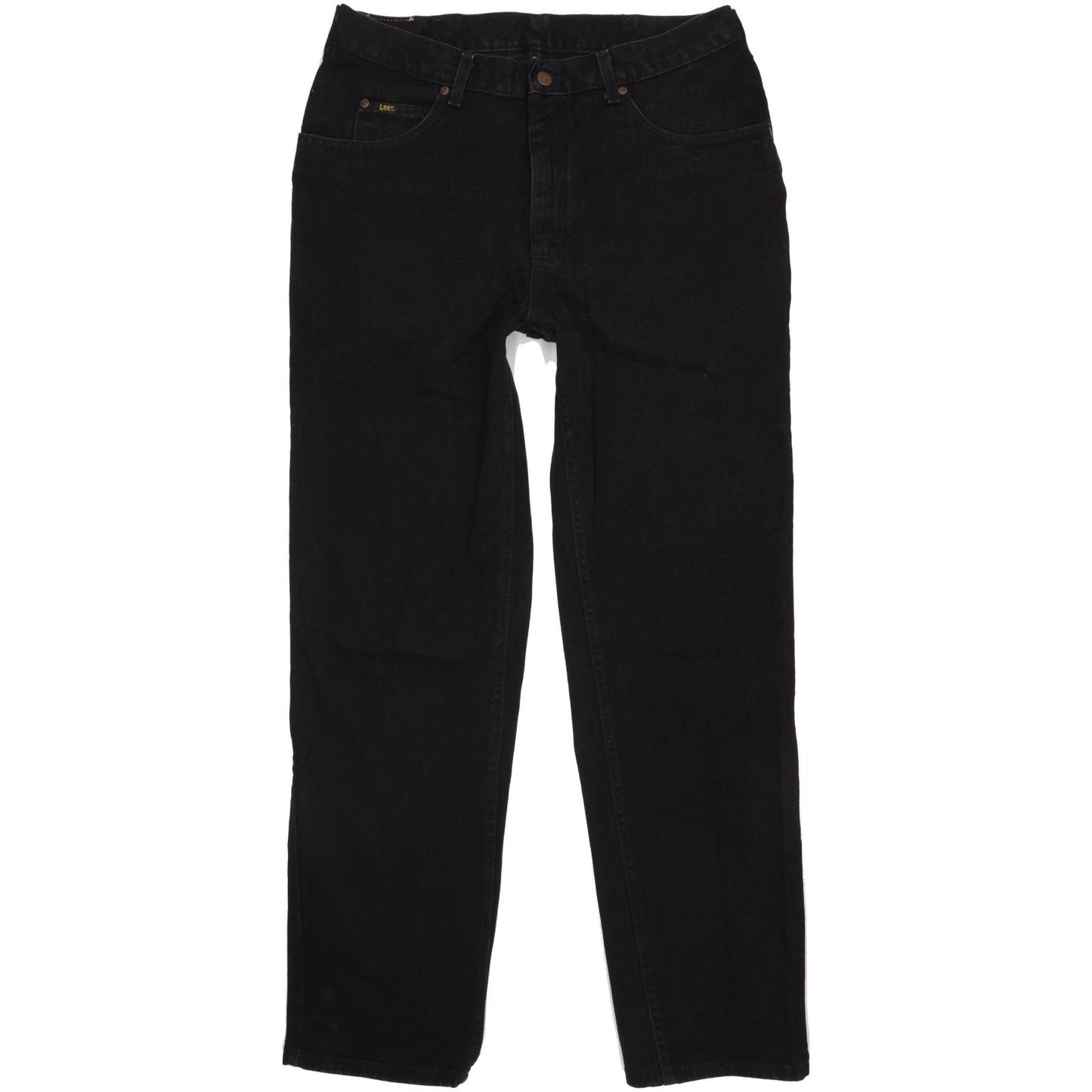 Lee Men Black Straight Regular Jeans W36 L34