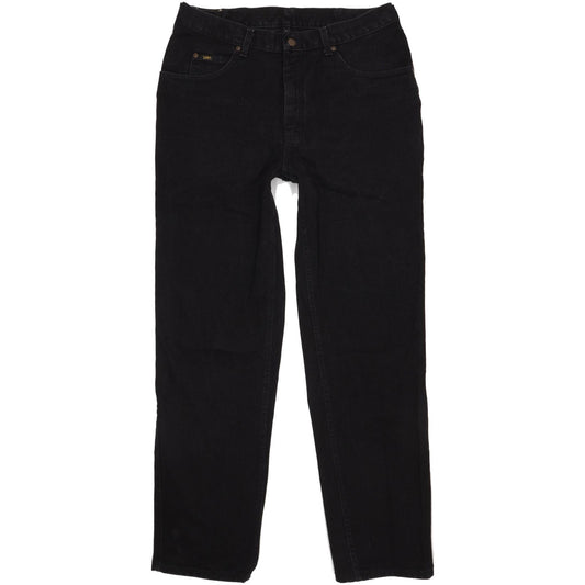 Lee Men Black Straight Regular Jeans W36 L34